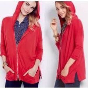 CAbi athletic coral pink lightweight M hoodie